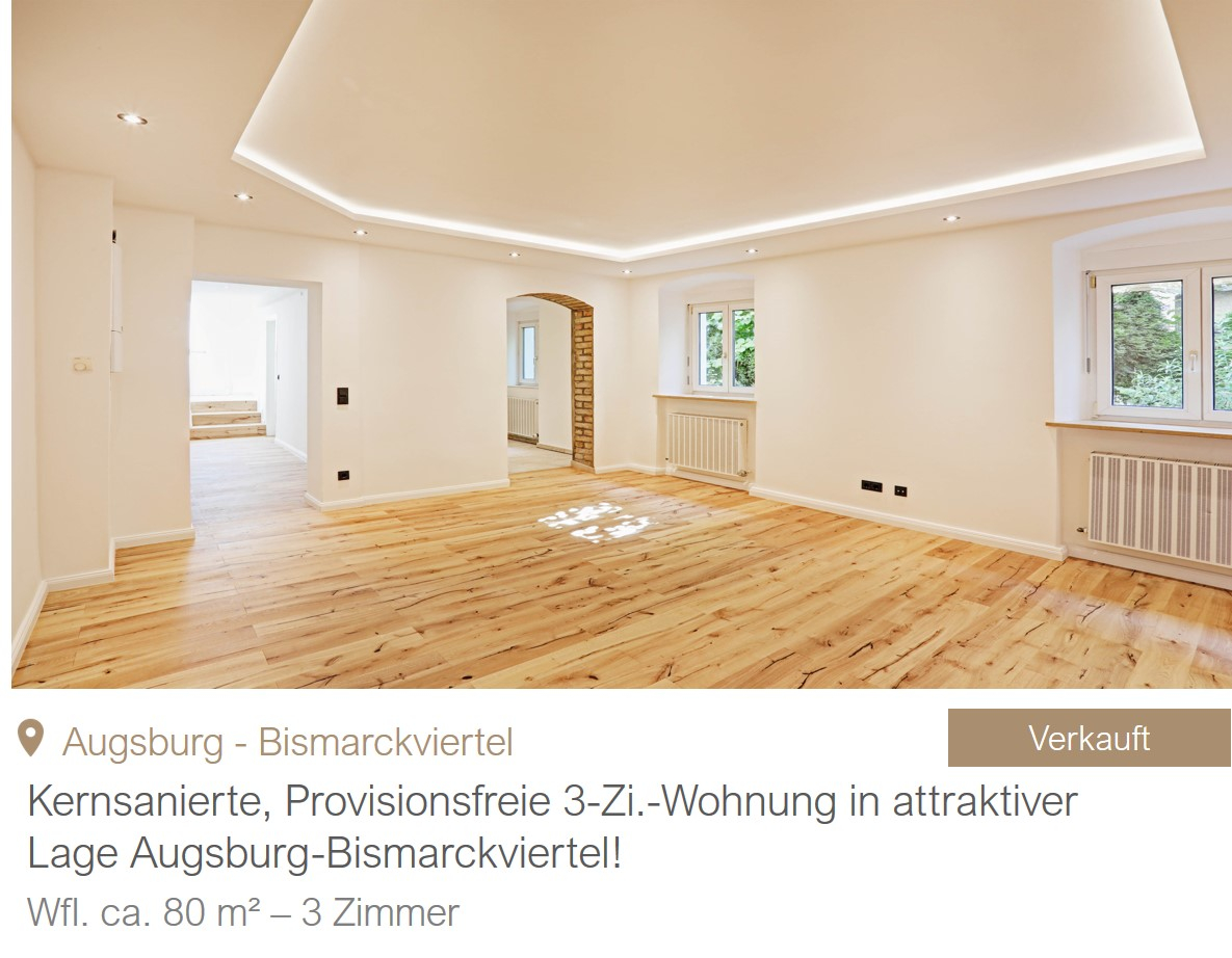 MGF Group - Wohnung Augsburg Verkauf