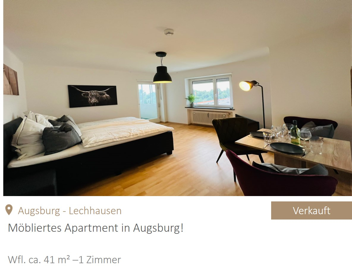 MGF Group - Verkauf Apartment Augsburg Lechhausen
