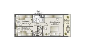 Grundriss Obergeschoss