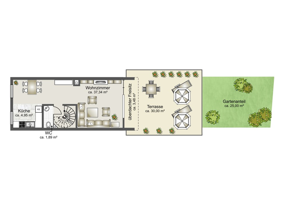 Grundriss Erdgeschoss