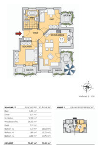 Grundriss WHG 11 - Haus 2